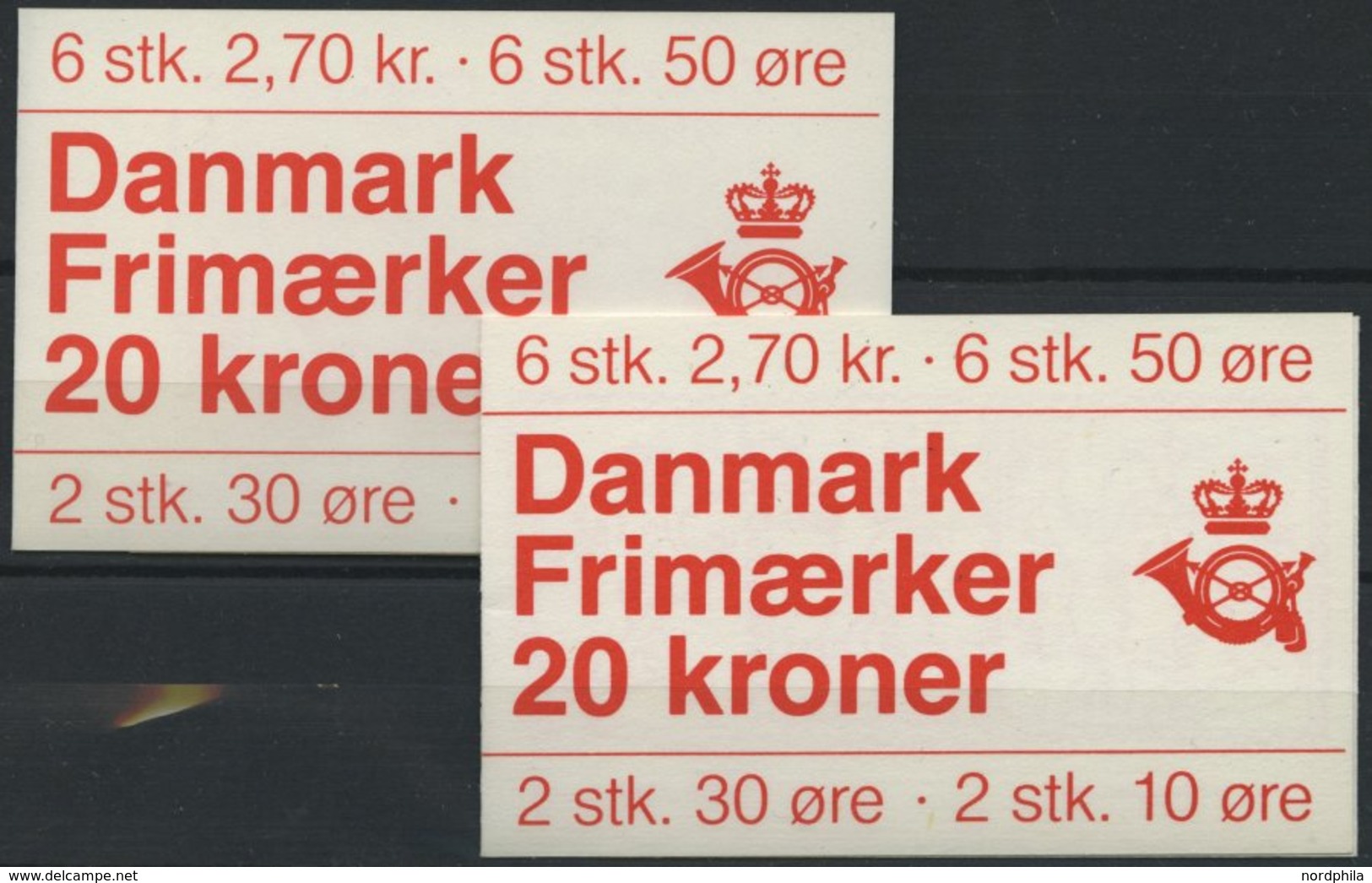 ZUSAMMENDRUCKE MH 33 **, 1984, 2 Markenheftchen Der Freimarken, Deckel Mit Stamp Joker 11 + 12, Pracht, Mi. 76.- - Autres & Non Classés