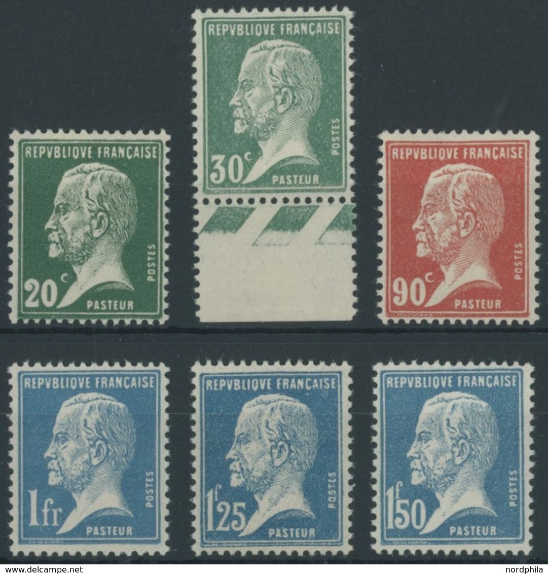 FRANKREICH 192-97 **, 1925, Pasteuer, Postfrischer Prachtsatz, Mi. 110.- - Altri & Non Classificati