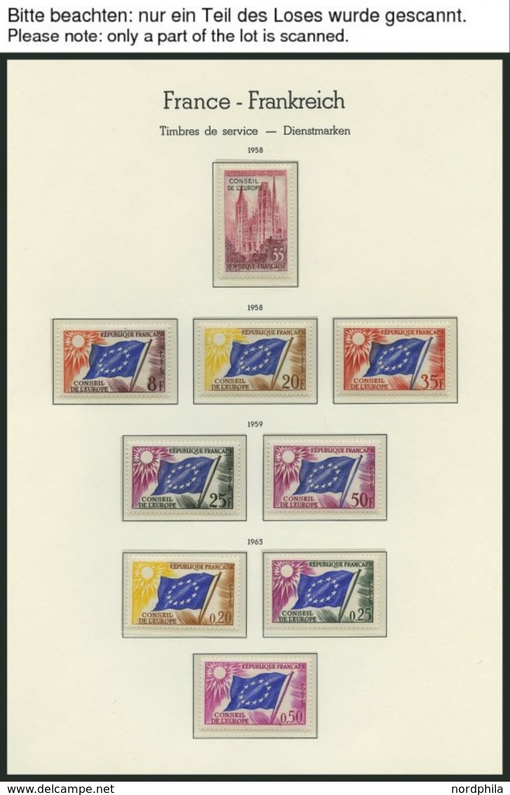 LOTS **, 1958-2001, Partie Verschiedener Ausgaben Europarat Und UNESCO, Pracht, Mi. 110.- - Collections