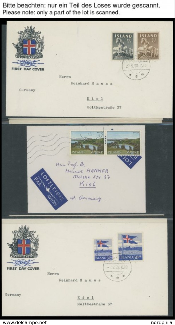 SAMMLUNGEN, LOTS 1957-72, 64 Verschiedene FDC`s, Prachterhaltung - Verzamelingen & Reeksen