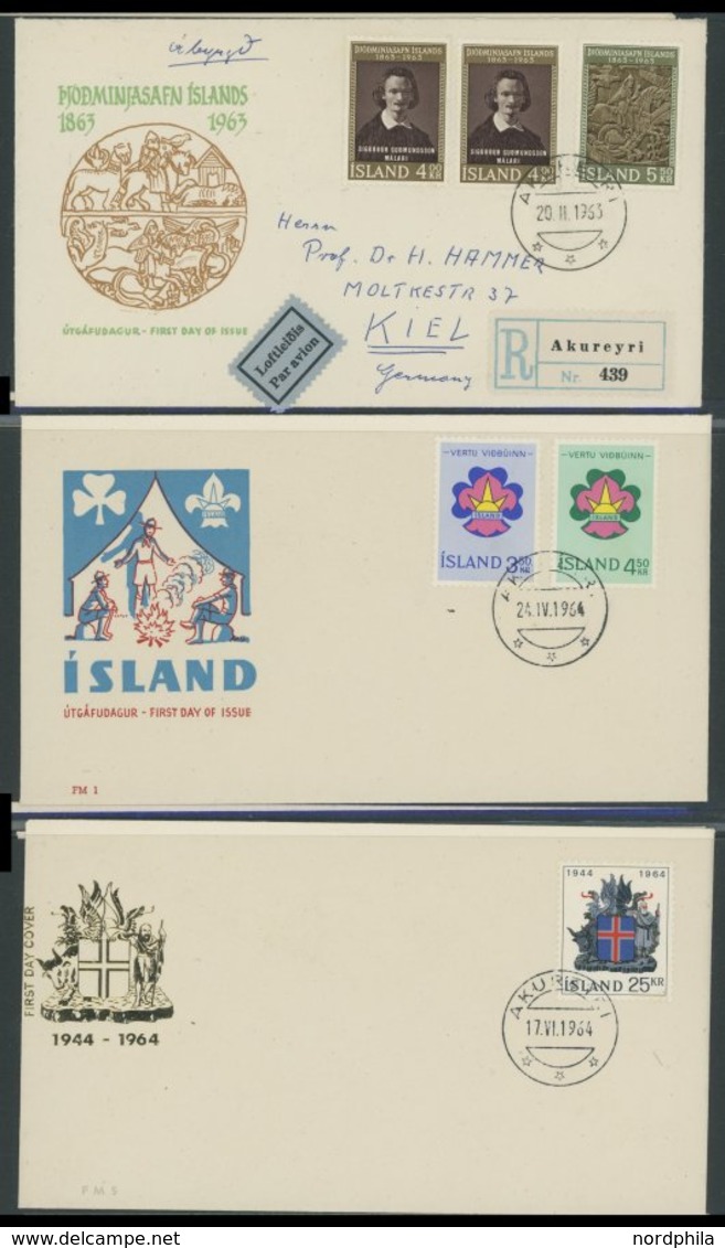 SAMMLUNGEN, LOTS 1957-72, 64 Verschiedene FDC`s, Prachterhaltung - Collections, Lots & Series