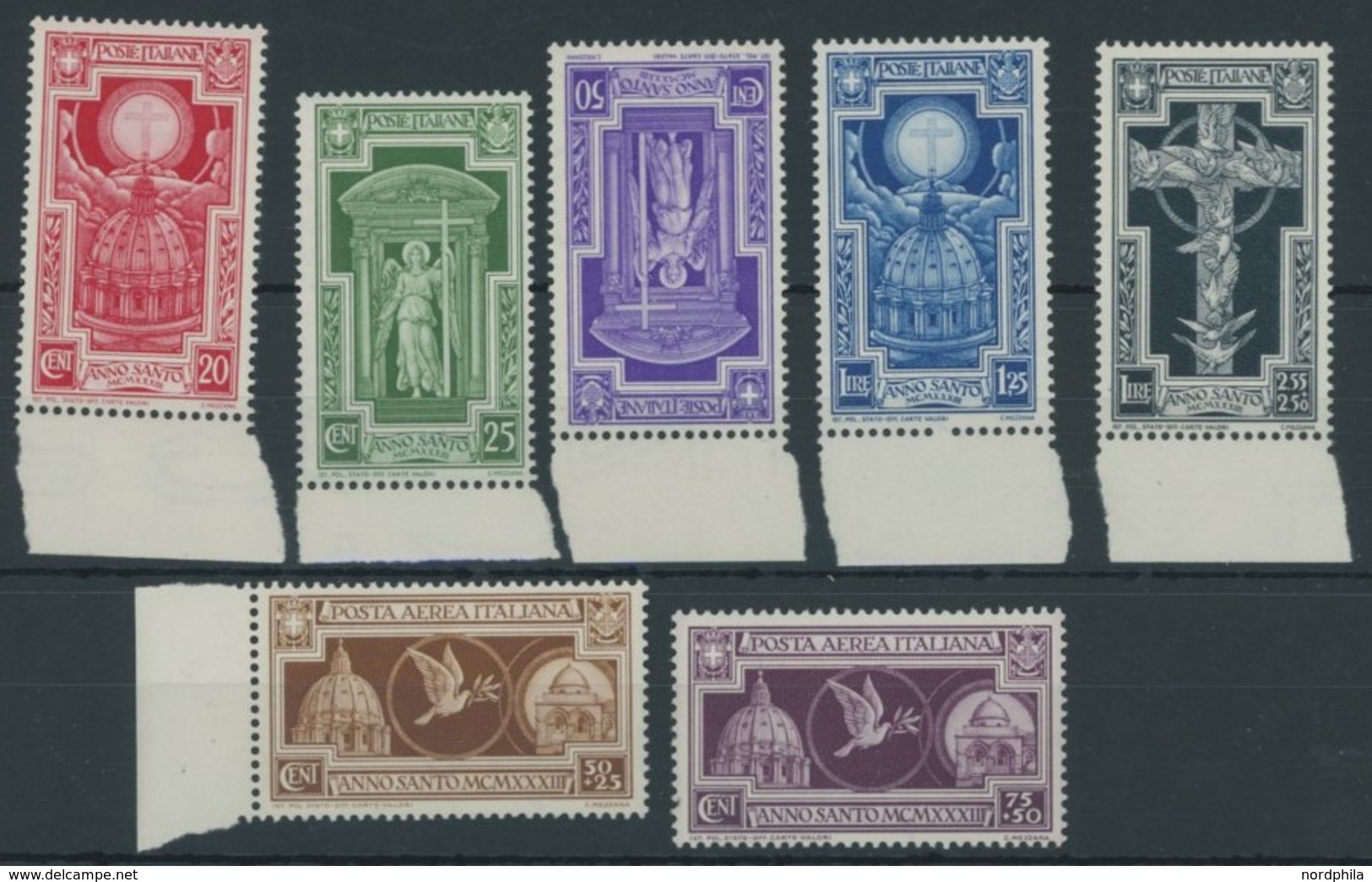 ITALIEN 452-58 **, 1933, Heiliges Jahr, Postfrischer Prachtsatz, Mi. 100.- - Oblitérés