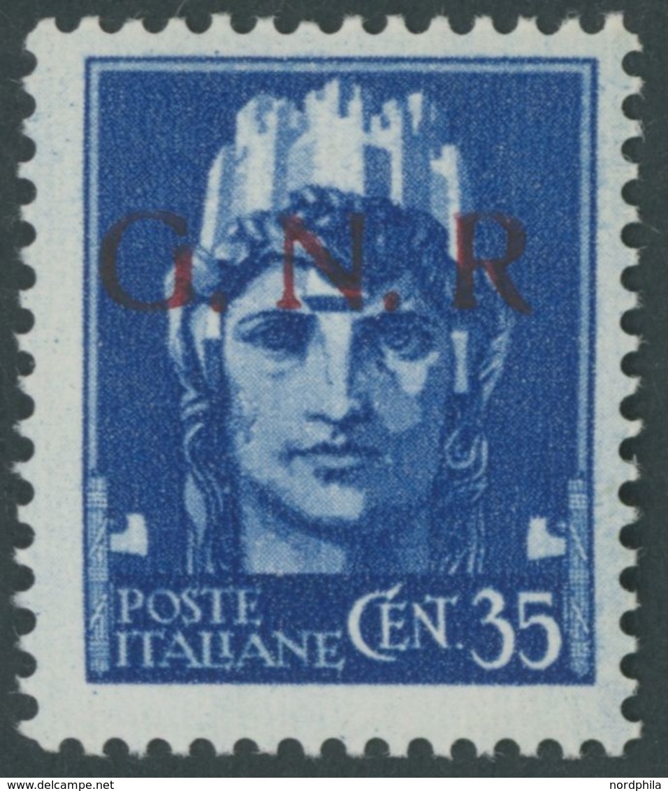 MILITÄRPOST-G.N.R. 7I **, 1929, 35 C. Blau, Aufdruck-Type I, Postfrisch, Pracht, Mi. 150.- - Zonder Classificatie