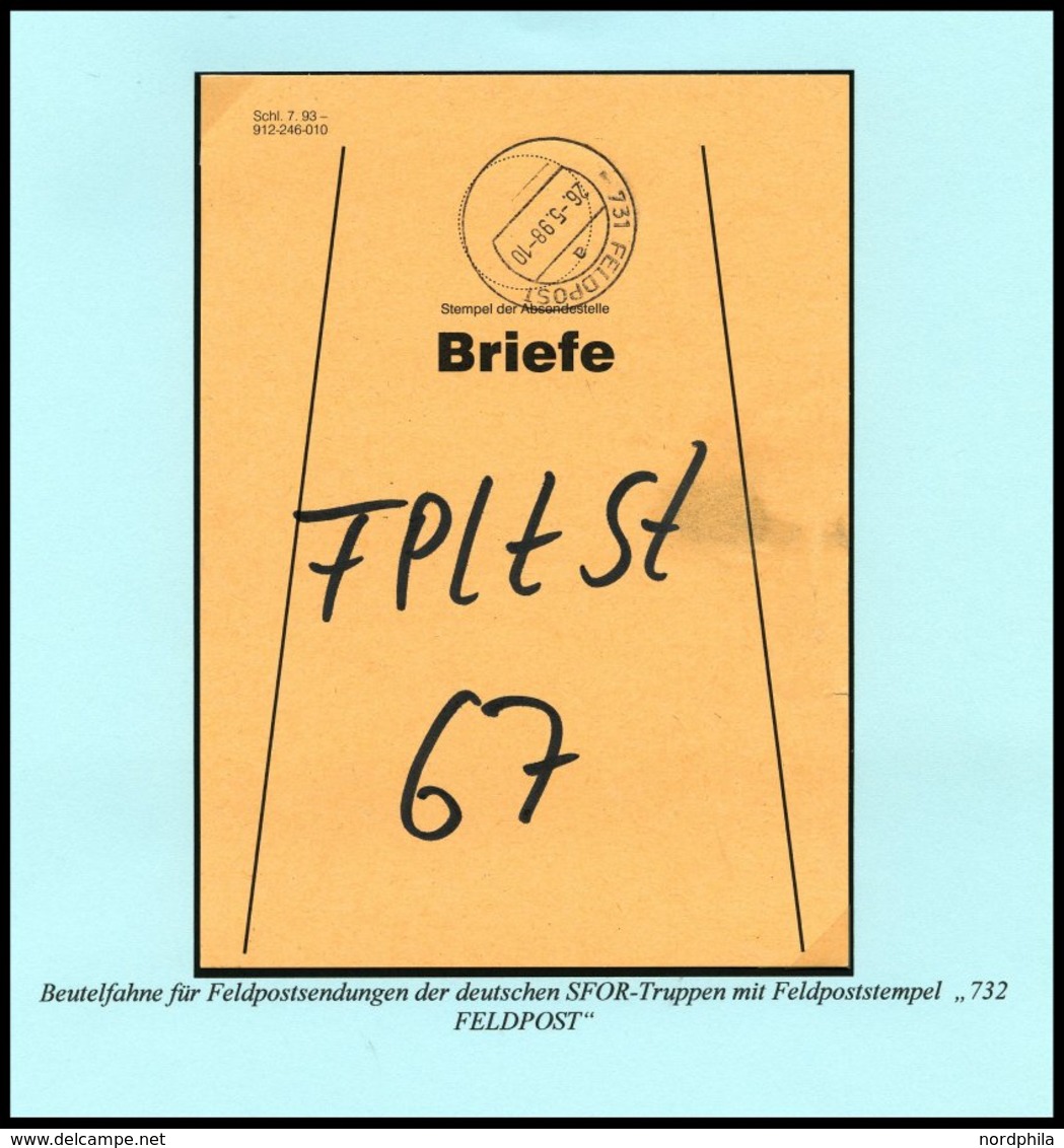 JUGOSLAWIEN 1998-2003, Zerfall Des Vielvölkerstaates, 5 Verschiedene Belege Und Eine Beutelfahne Für Feldpostsendungen D - Otros & Sin Clasificación