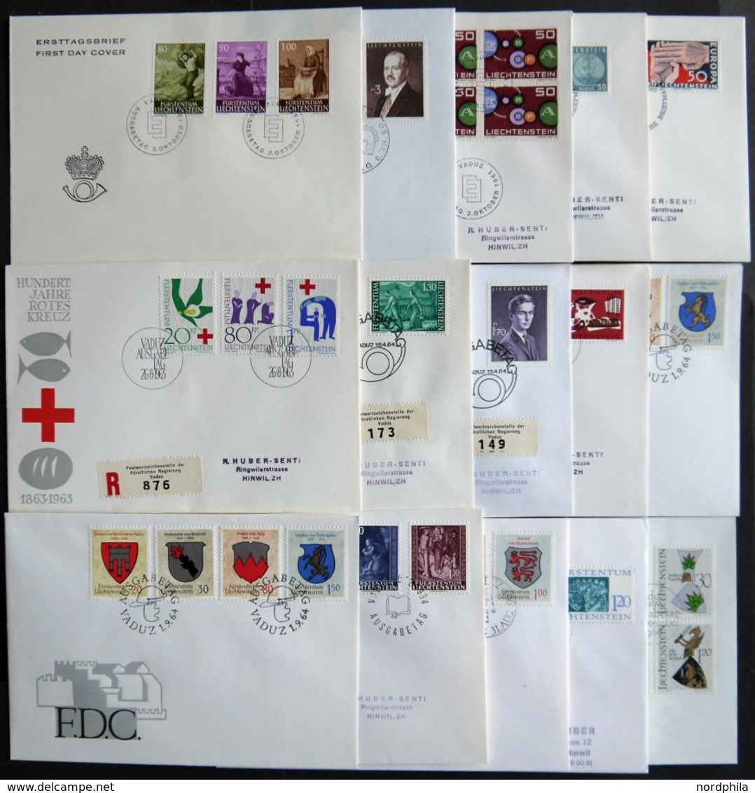 LOTS 1961-80, 103 Verschiedene FDC`s, Ab 1971 Komplett, Prachterhaltung, Mi. 500.- - Collections