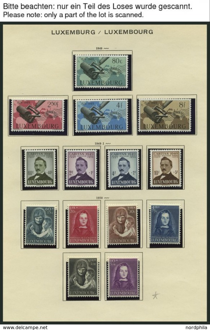 SAMMLUNGEN, LOTS **,o, *, 1945-60, Kleiner Sammlungsteil Mit Einigen Mittleren Ausgaben, Meist Pracht, Mi. Ca. 800.- - Verzamelingen