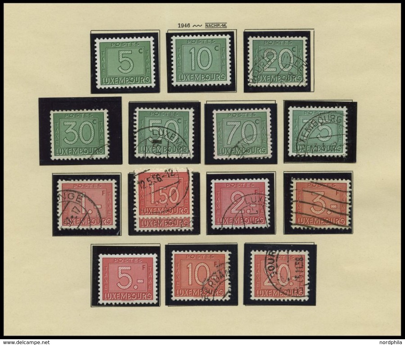 SAMMLUNGEN, LOTS **,o, *, 1945-60, Kleiner Sammlungsteil Mit Einigen Mittleren Ausgaben, Meist Pracht, Mi. Ca. 800.- - Collezioni