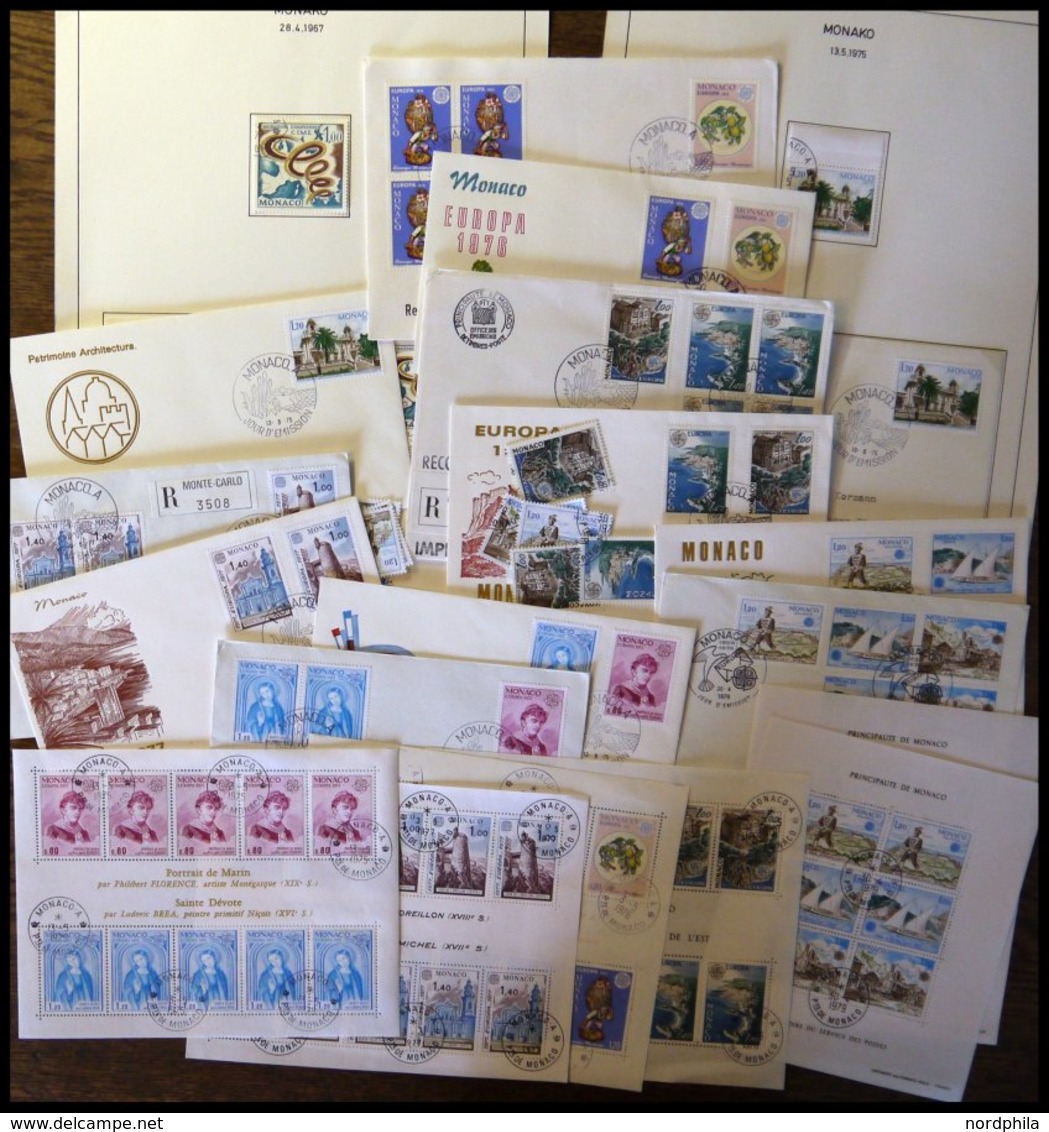 SAMMLUNGEN, LOTS Brief,o , 1967-79, Lot Von 13 FDC`s, Dazu Einzelmarken Und 6 Fast Nur Verschiedene Blocks, Fast Nur Pra - Andere & Zonder Classificatie