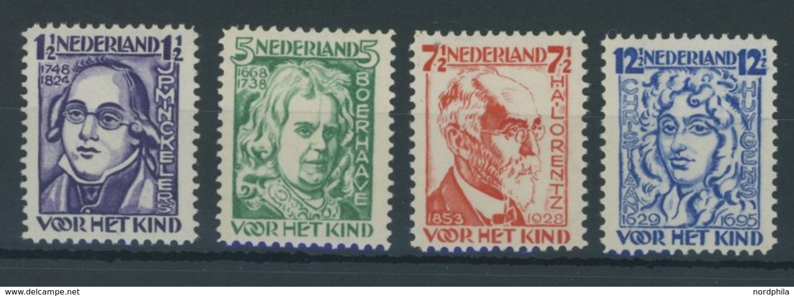 NIEDERLANDE 218-21 **, 1928, Wissenschaftler, Postfrischer Prachtsatz, Mi. 50.- - Otros & Sin Clasificación