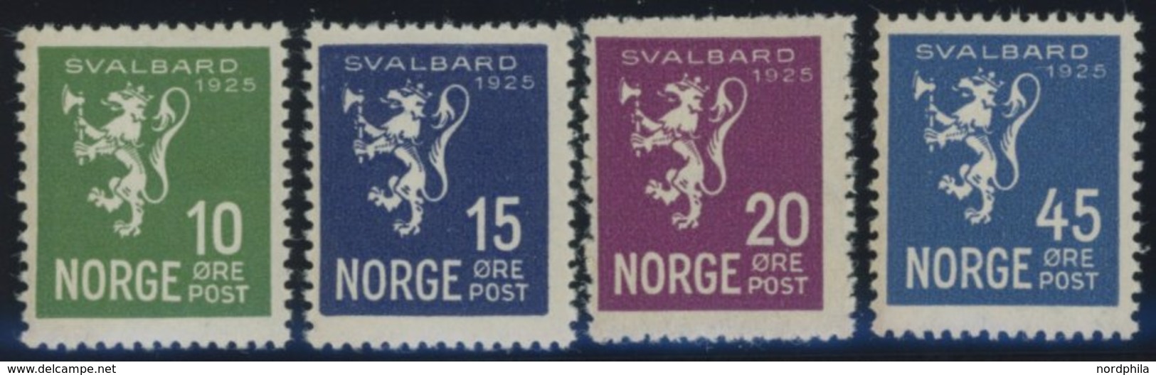 NORWEGEN 116-19 **, 1925, Svalbard, Postfrischer Prachtsatz, Mi. 95.- - Altri & Non Classificati