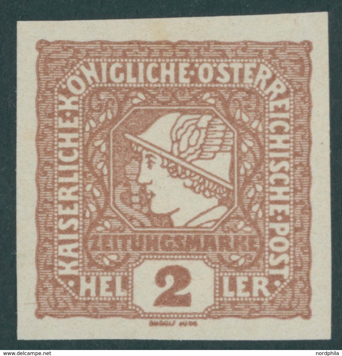 ÖSTERREICH 1867-1918 212b **, 1916, 2 H. Hellrötlichbraun, Postfrisch, Pracht, Mi. 80.- - Gebruikt