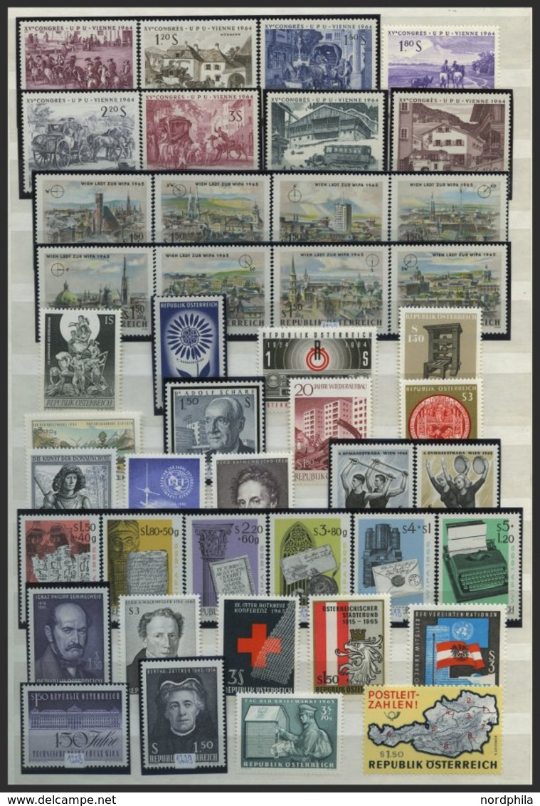 SAMMLUNGEN **, Postfrische Sammlung Österreich Von 1959-89 Im Einsteckbuch, Komplett Bis Auf Freimarken-Ausgaben, Pracht - Collections