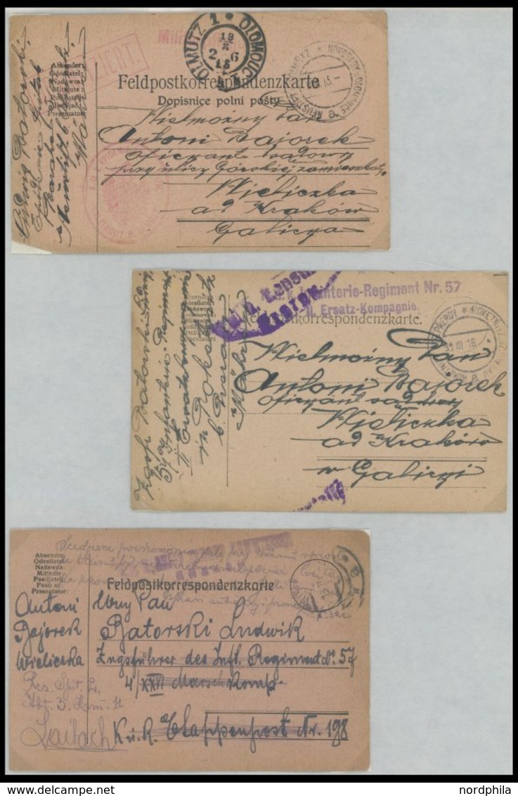 LOTS 26 Verschiedene Österreich K.u.K.-Feldpostbelege, Prachterhaltung - Autres & Non Classés