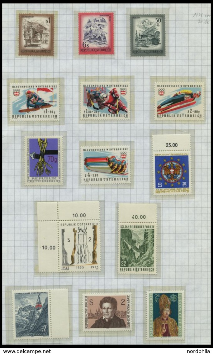 LOTS **, Postfrische Partie Verschiedener Kompletter Ausgaben Von 1947-88 Mit Einigen Dubletten, Prachterhaltung - Other & Unclassified