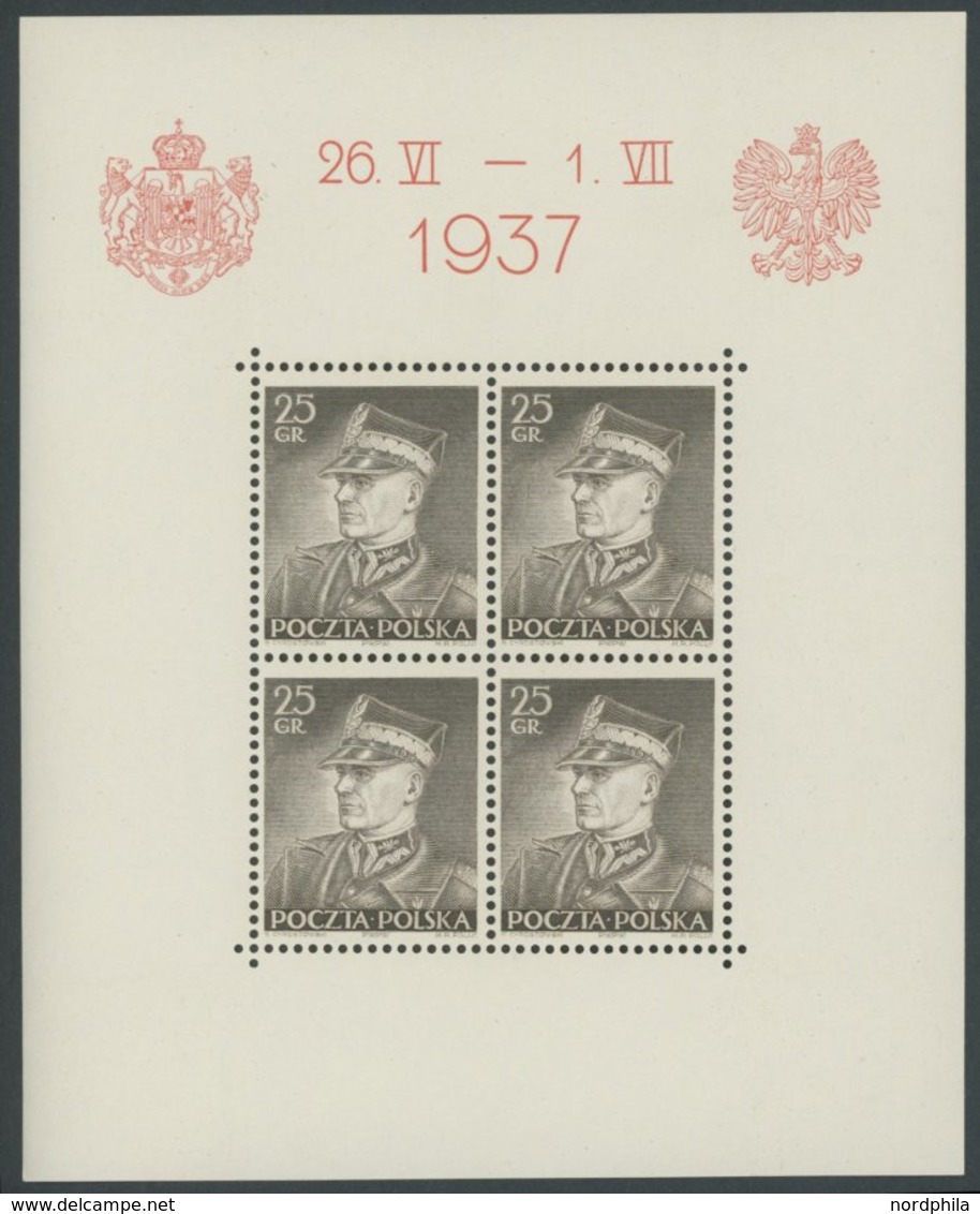 POLEN Bl. 2-4 **, 1937, Besuch Des Königs Von Rumänien, 3 Prachtblocks, Mi 150.- - Otros & Sin Clasificación
