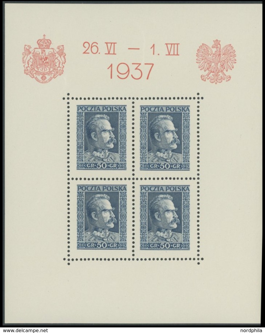 POLEN Bl. 2-4 **, 1937, Besuch Des Königs Von Rumänien, 3 Prachtblocks, Mi 150.- - Other & Unclassified