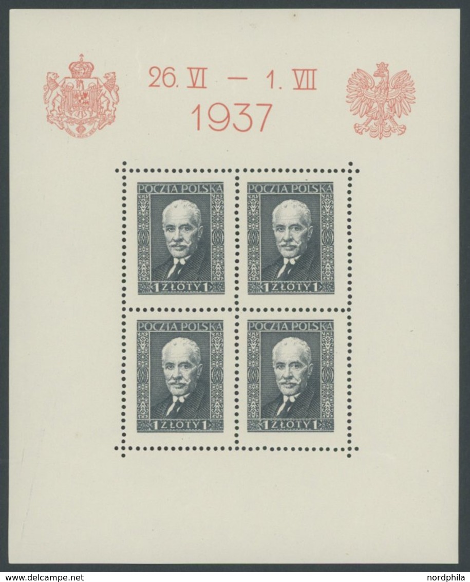 POLEN Bl. 2-4 **, 1937, Besuch Des Königs Von Rumänien, 3 Prachtblocks, Mi 150.- - Autres & Non Classés