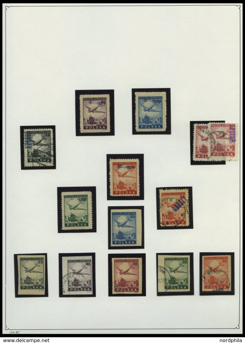 SAMMLUNGEN, LOTS **,o , 1944-1959, Meist Postfrische Sammlung Polen Im KA-BE Album Mit Guten Mittleren Ausgaben Und Bloc - Colecciones