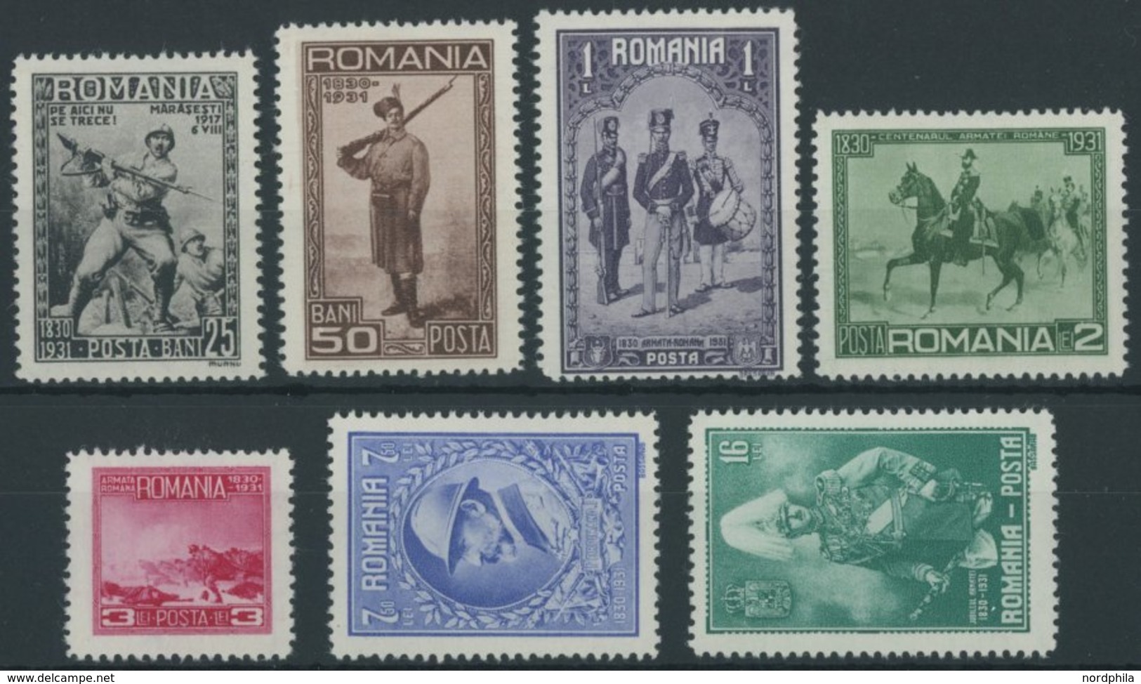 RUMÄNIEN 406-12 **, 1931, 10 Jahre Rumänische Armee, Postfrischer Prachtsatz, Mi. 100.- - Altri & Non Classificati