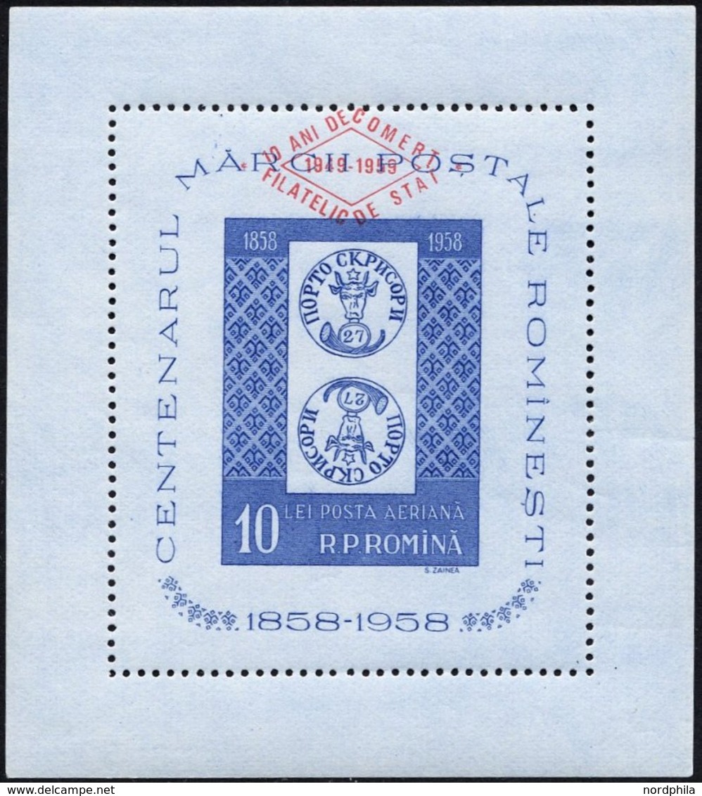 RUMÄNIEN Bl. 42 **, 1959, Block Philateliedienst, Pracht, Mi. 180.- - Andere & Zonder Classificatie