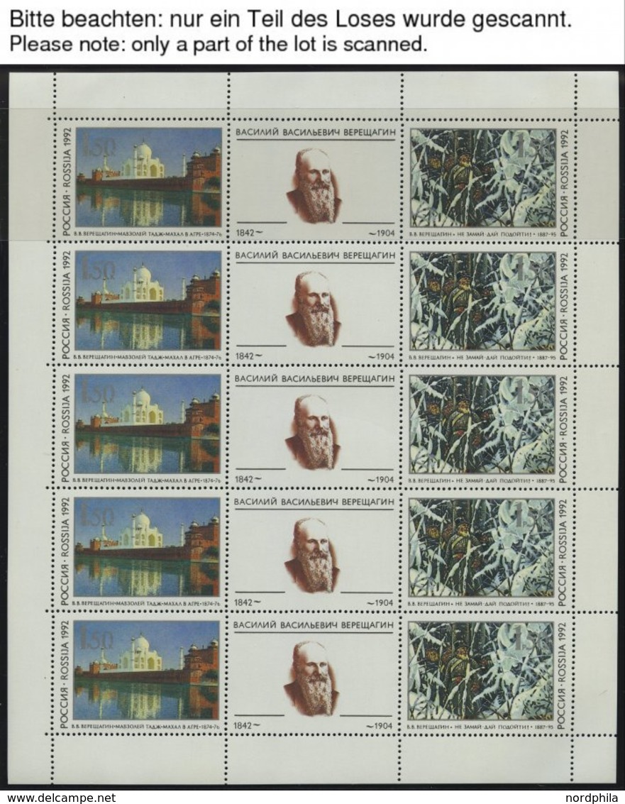 SAMMLUNGEN, LOTS **, Komplette Postfrische Sammlung Russland Von 1992-95 Im KA-BE Album Mit Diversen Kleinbogen Und Zusa - Colecciones