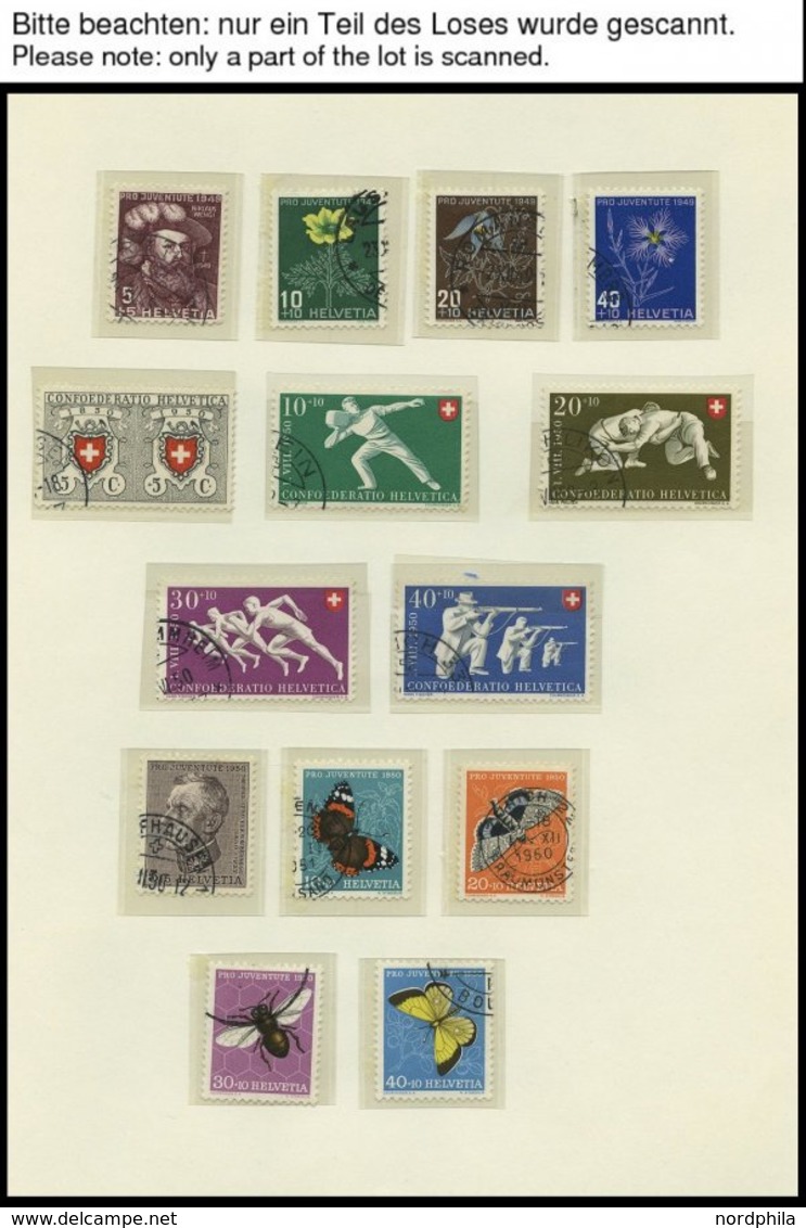 SAMMLUNGEN O, Gestempelte Sammlung Schweiz Von 1946-78 Im Schaubekalbum, Bis Auf Mi.Nr. 625-28 Und Bl. 14/5 Wohl Komplet - Verzamelingen