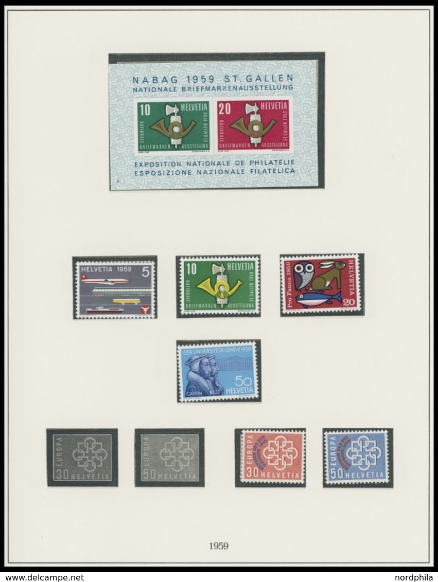 LOTS **, Postfrische Restpartie Schweiz Von 1955-63, Mit Einigen Ausgaben Ämter Bis 1976, Prachterhaltung - Collections