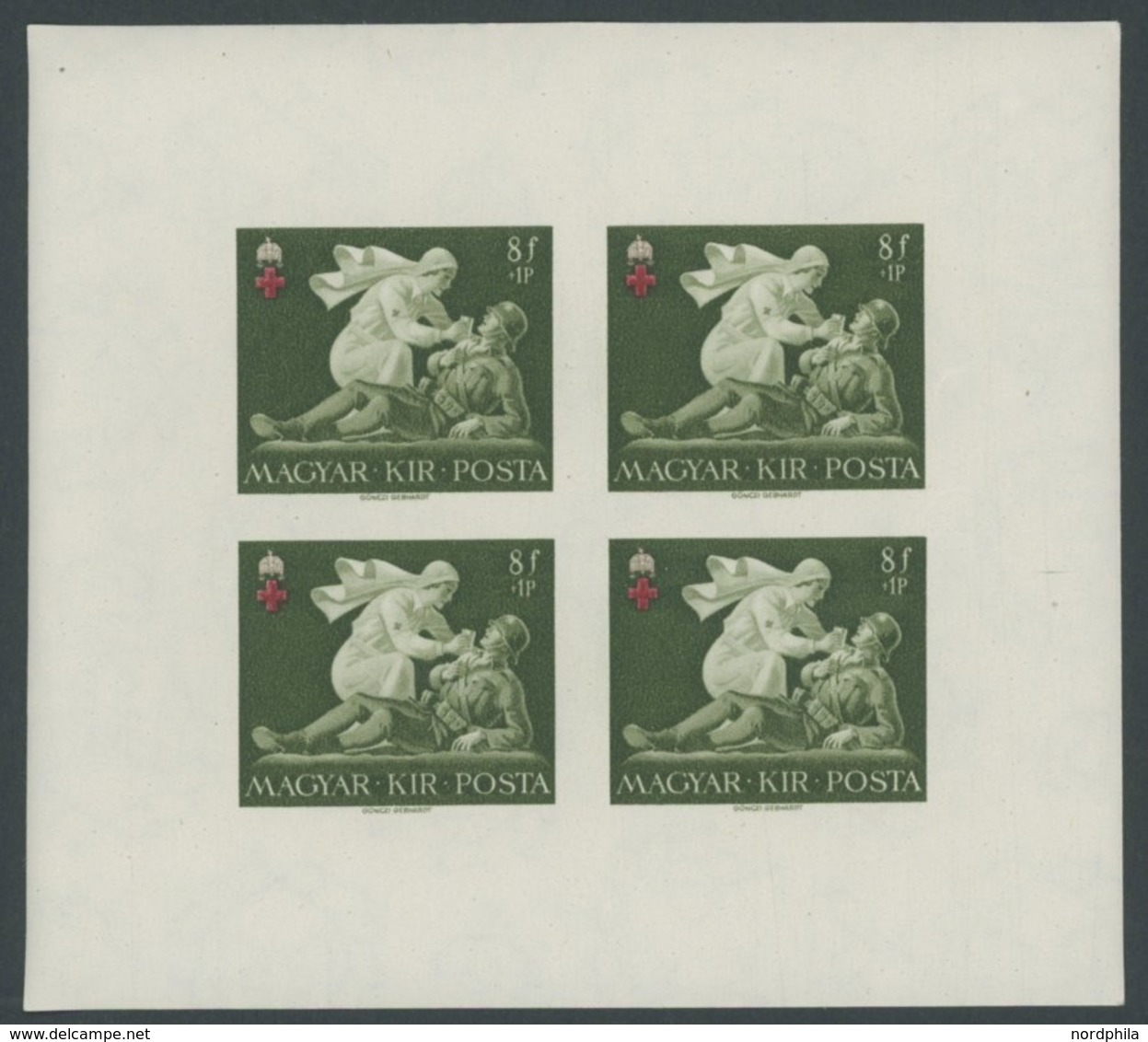 UNGARN 696-98B KB **, 1924, Rotes Kreuz, Ungezähnt, In Kleinbogen, Pracht, Mi. 100.- - Andere & Zonder Classificatie