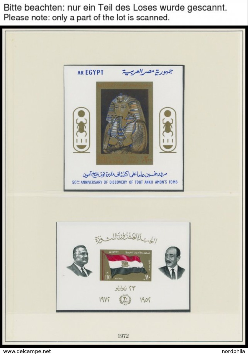 ÄGYPTEN **, 1970-89, Komplette Postfrische Sammlung Ägypten Im Lindner Falzlosalbum, Prachterhaltung - Altri & Non Classificati