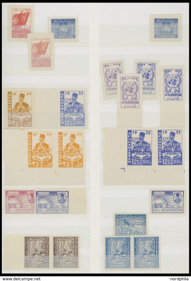 AFGHANISTAN **, Fast Nur Postfrische Sammlung Afghanistan Bis 1969, Incl. Dienstmarken, Paketmarken, Zwangszuschlagsmark - Afganistán