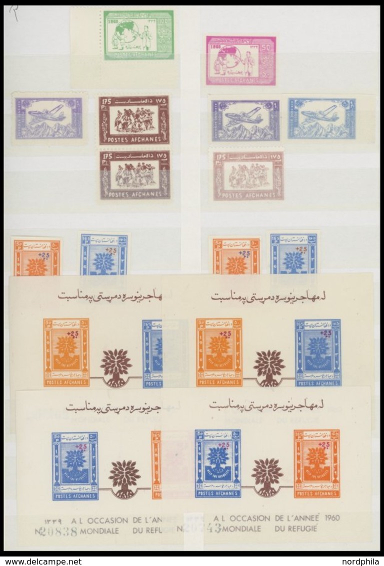 AFGHANISTAN **, Fast Nur Postfrische Sammlung Afghanistan Bis 1969, Incl. Dienstmarken, Paketmarken, Zwangszuschlagsmark - Afganistán