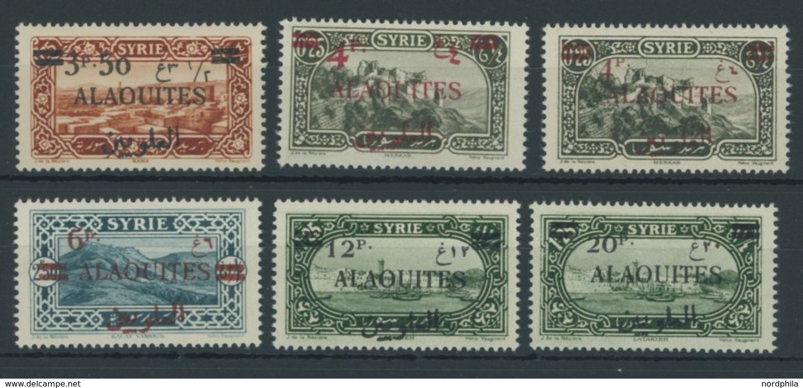 ALAWITEN-GEBIET *,** , 1926/28, 3.50 Pia. Auf 0.75 Pia. - 20 Pia. Auf 1.25 Pia., Mi.Nr. 49 * Sonst Postfrischer Prachtsa - Autres & Non Classés