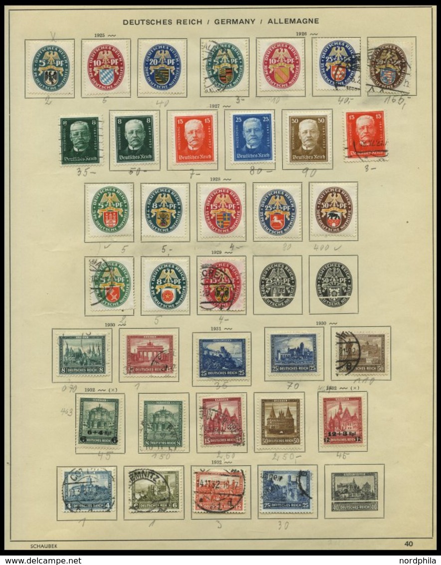 SLG., LOTS DEUTSCHLAND o,*,(*) , alte Sammlung Deutschland bis ca. 1939, mit Altdeutschland, Dt. Reich, Danzig, Memel, S