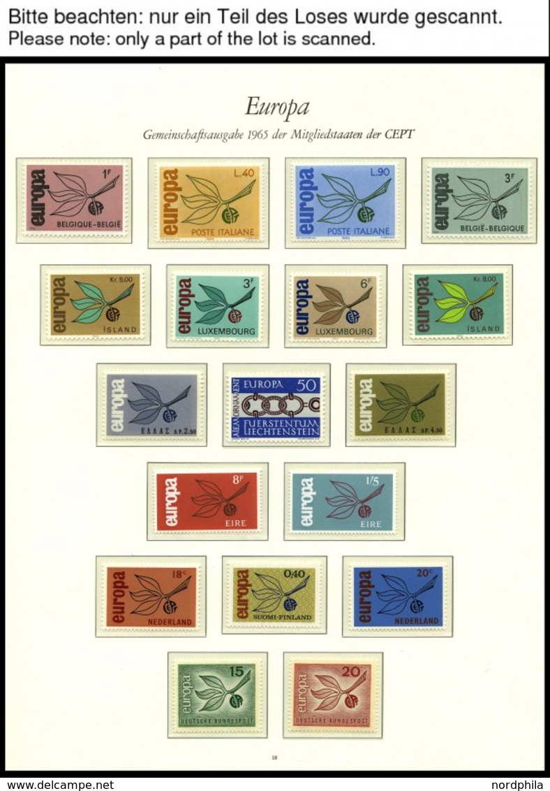 EUROPA UNION **, 1965-68, Zwerg Mit Frucht, Stilisiertes Boot, Zahnräder Und Kreuzbartschlüssel, 4 Komplette Jahrgänge,  - Otros & Sin Clasificación