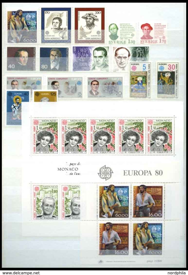 EUROPA UNION **, 1980/1, Persönlichkeiten Und Folklore, 2 Komplette Jahrgänge, Pracht, Mi. 171.90 - Altri & Non Classificati