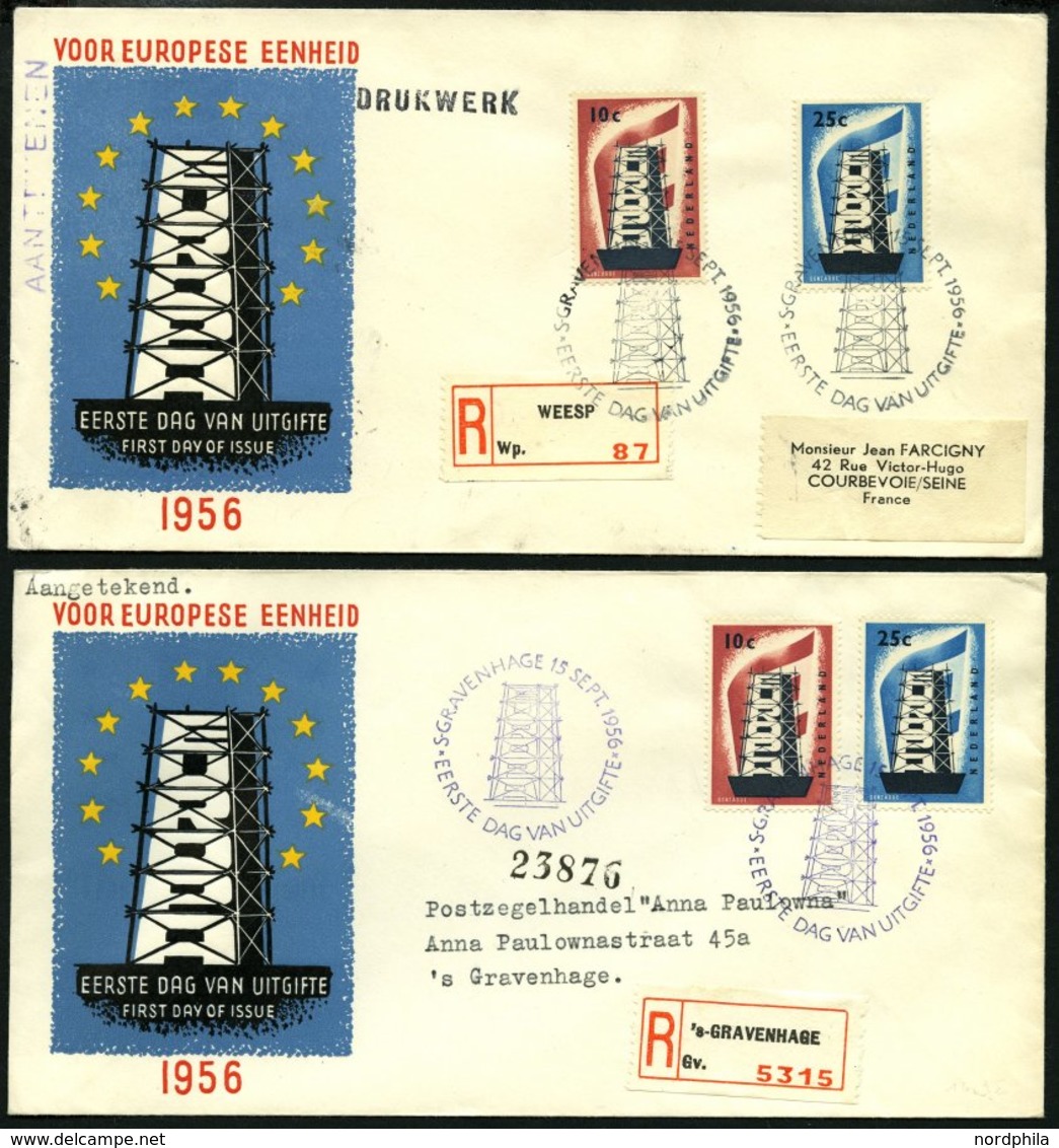 EUROPA UNION Brief,o , 1956-74, Wohl Komplette Gestempelte Umfangreiche Sammlung Gemeinschaftsausgaben In 14 Ringbindern - Altri & Non Classificati