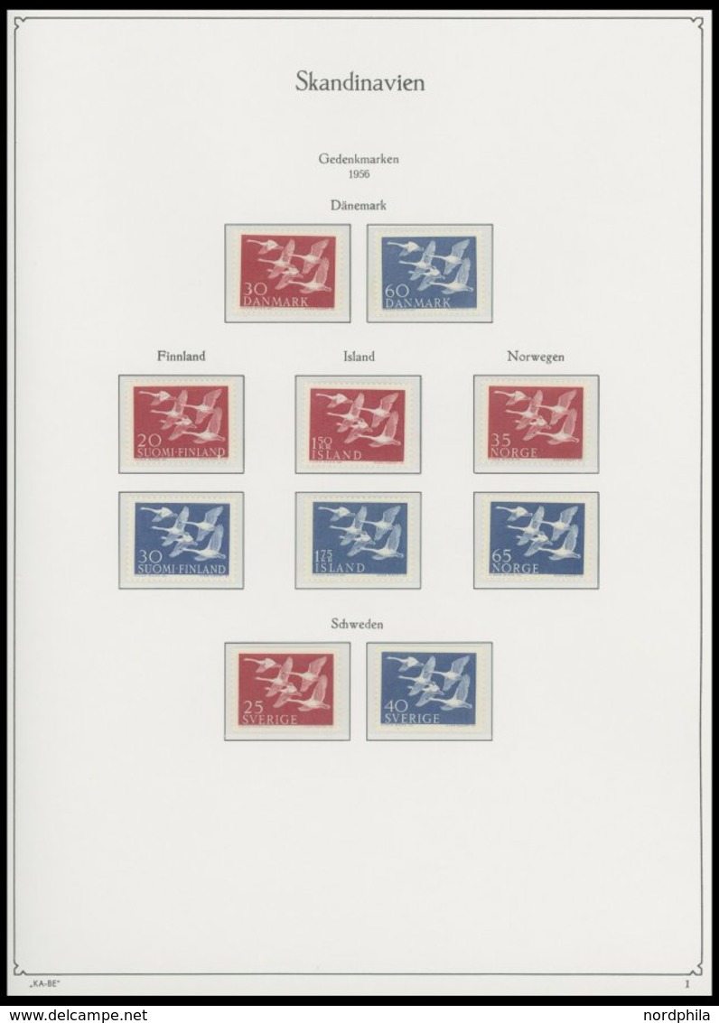 EUROPA UNION **, komplette postfrische Sammlung Gemeinschaftsausgaben von 1956-88 ohne Andorra 1972 in 3 KA-BE Falzlosal
