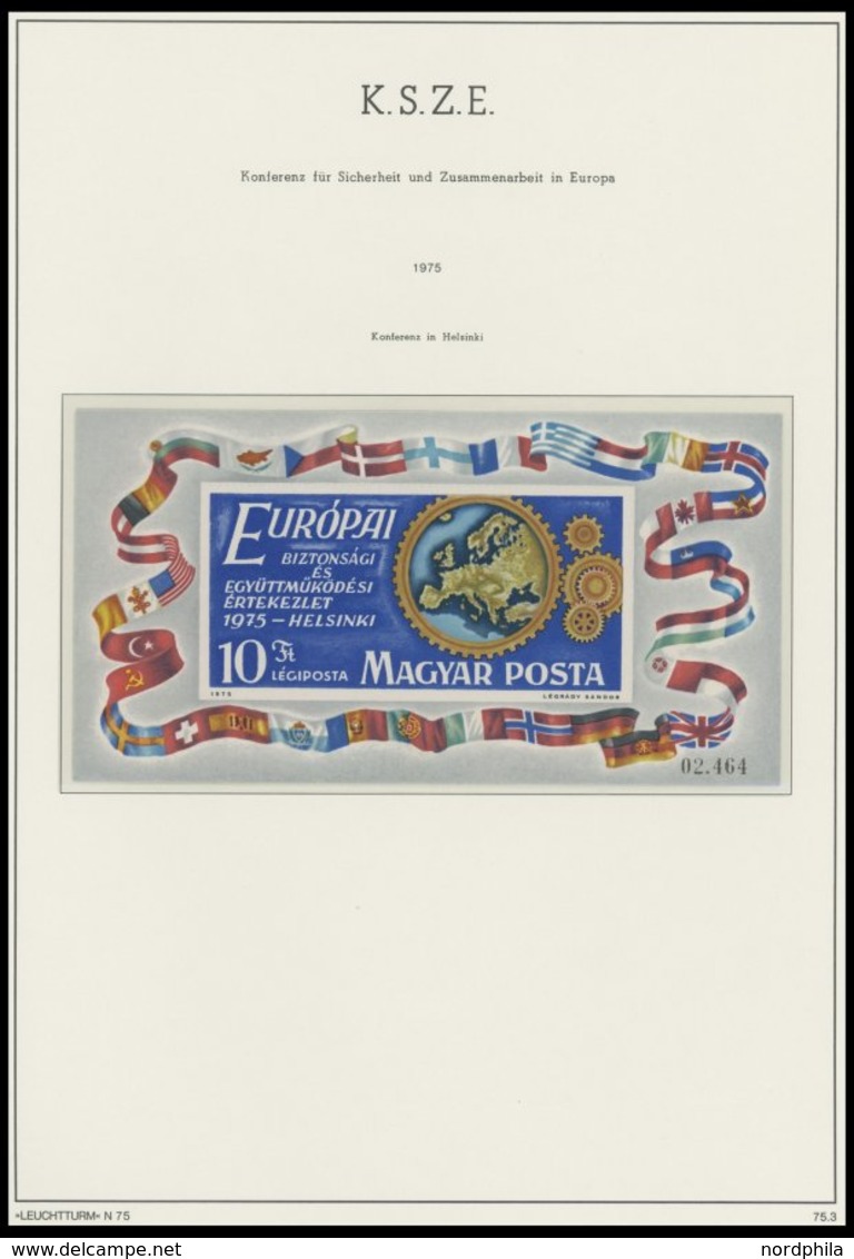 EUROPA UNION **, Komplette Postfrische Sammlung Gemeinschaftsausgaben Von 1956-77 In 2 Leuchtturm Falzlosalben, Dazu Nat - Altri & Non Classificati
