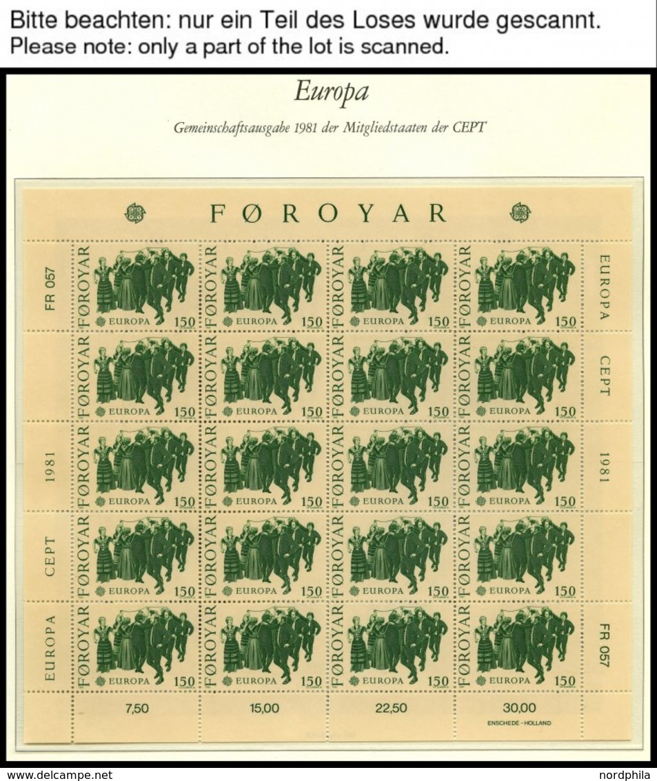 EUROPA UNION KB **, Postfrische Sammlung Kleinbogen Gemeinschaftsausgaben Von 1981-83 Im Borek Falzlosalbum. Pracht, Mi. - Altri & Non Classificati