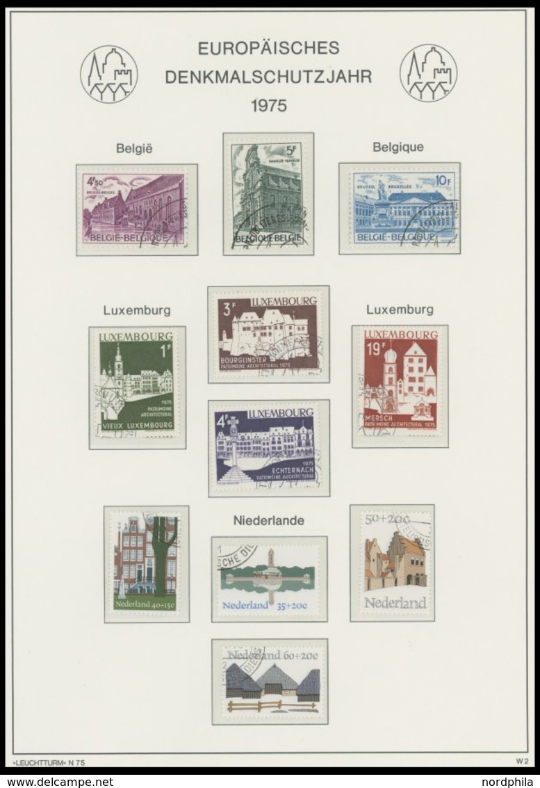 EUROPA UNION O, 1952-76, Fast Komplette Gestempelte Sammlung Sympathie- Und Mitläuferausgaben Und KSZE Mit Gezähnten Und - Other & Unclassified