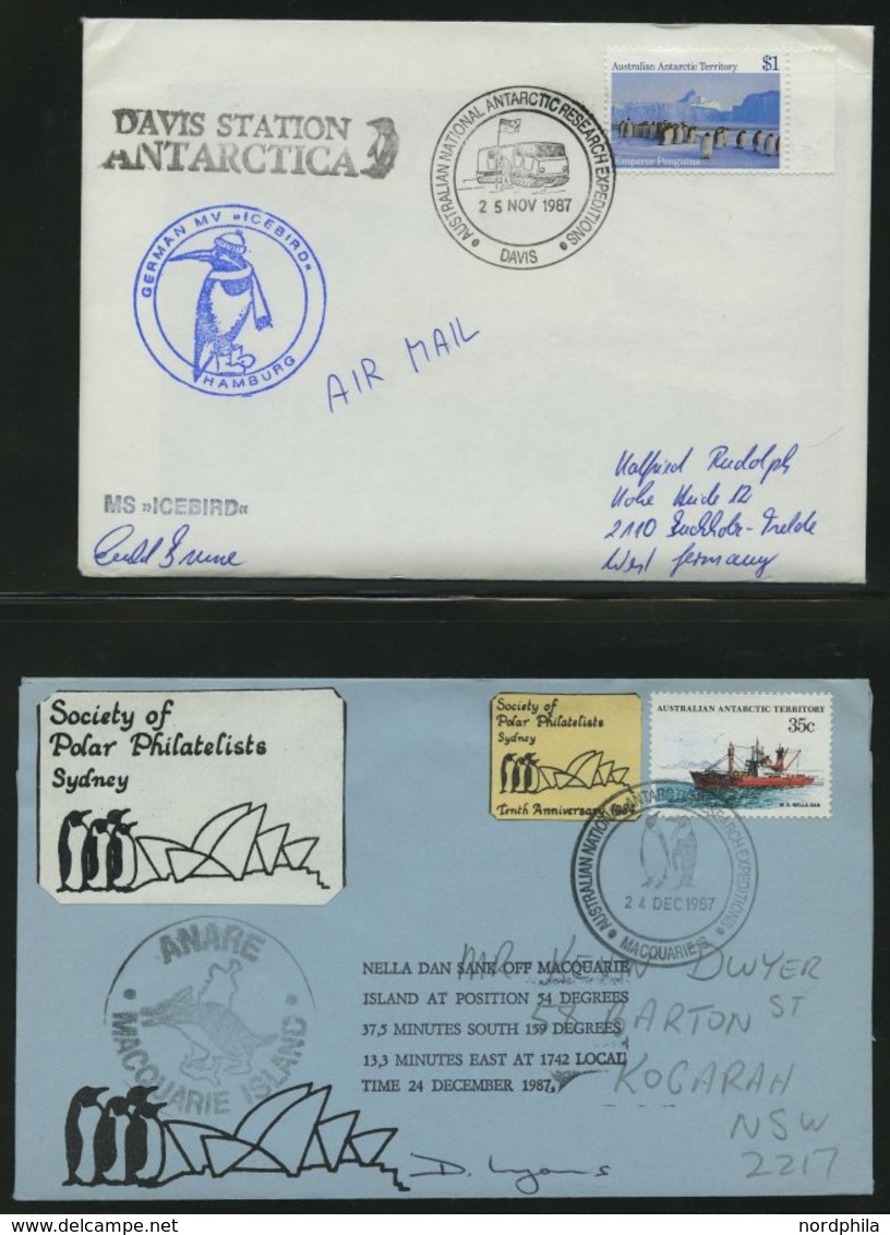 SONSTIGE MOTIVE 1958-93, Internationale Antarktis Expeditionen, saubere Sammlung mit 185 Belegen, dabei auch viele deuts