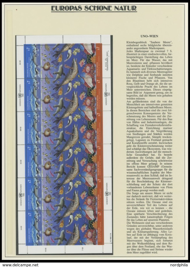 SONSTIGE MOTIVE **, Europas Schöne Natur Im Lindner Spezialalbum Mit Blocks, Zusammendrucken, Markenheftchen, Maximumkar - Zonder Classificatie