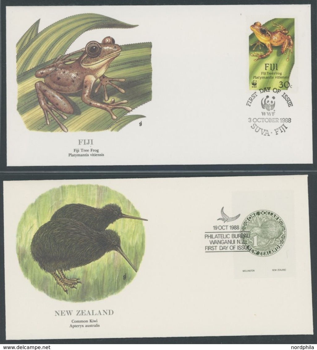 SONSTIGE MOTIVE Pflanzen Und Tiere Der Welt, 96 Verschiedene FDC`s Der National Audubon Society, Prachterhaltung - Zonder Classificatie