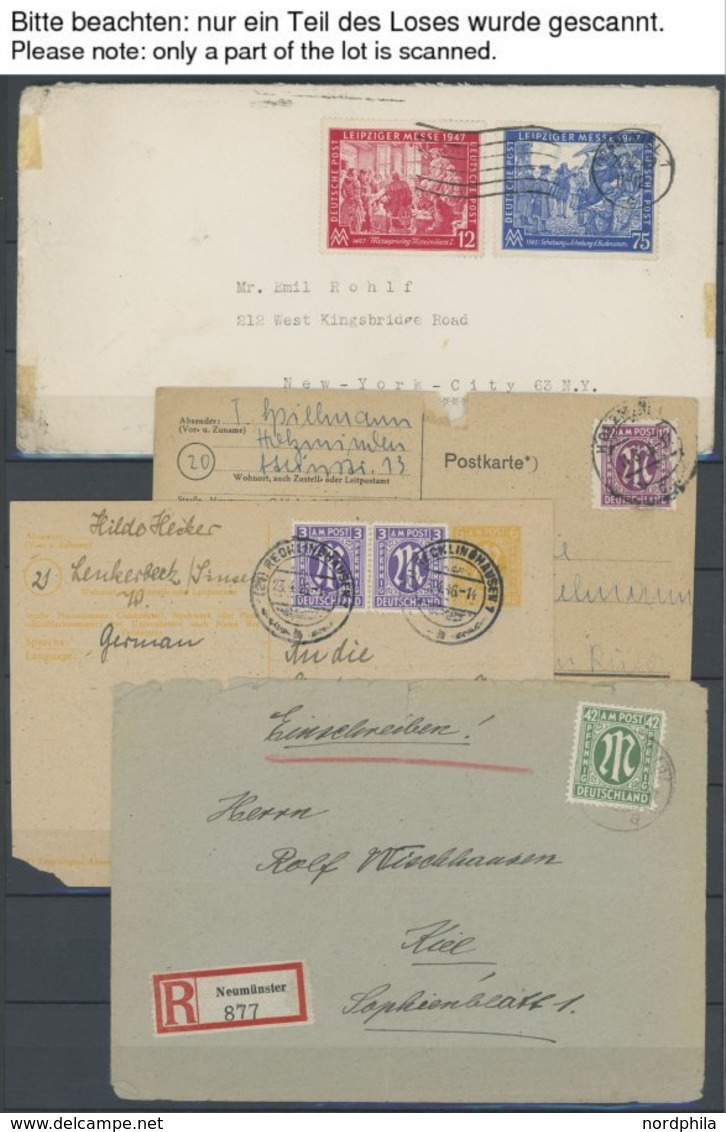 WUNDERKISTEN, NACHLÄSSE Briefpartie Nachkriegsdeutschland Im Karton, Teils Auch Nur Briefvorderseiten, Fundgrube, Etwas  - Other & Unclassified