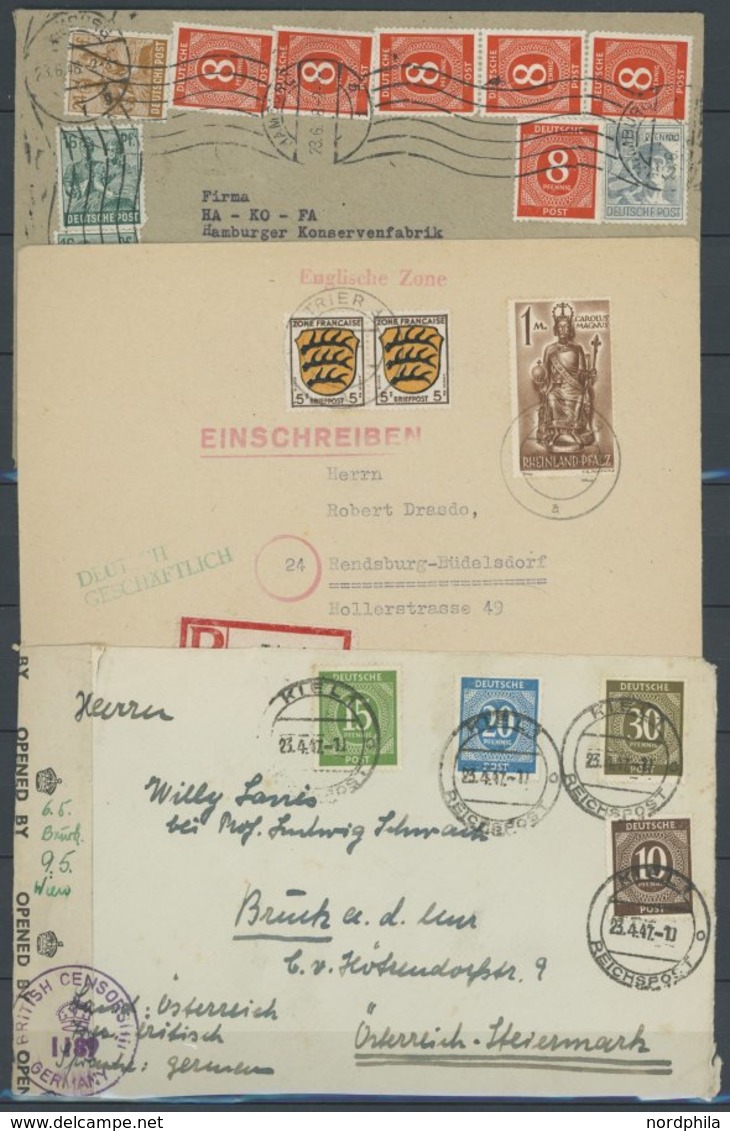 WUNDERKISTEN, NACHLÄSSE Briefpartie Nachkriegsdeutschland Im Karton, Teils Auch Nur Briefvorderseiten, Fundgrube, Etwas  - Other & Unclassified