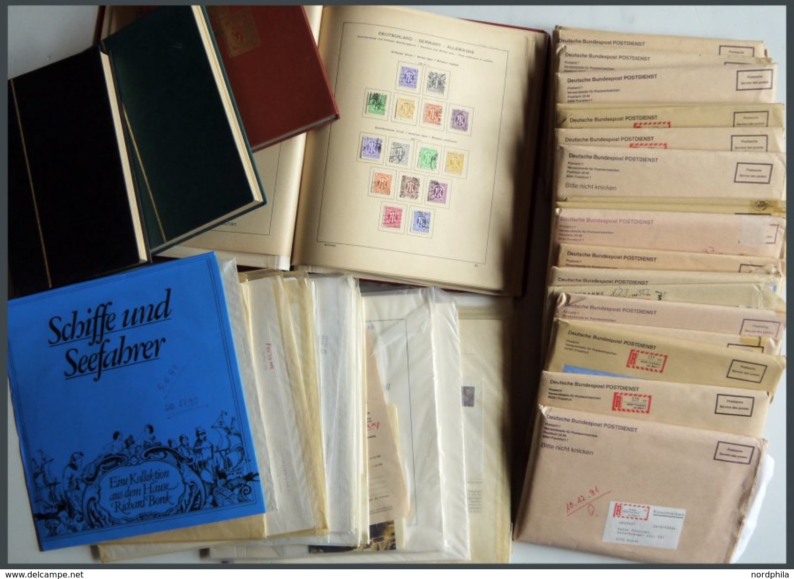 WUNDERKISTEN, NACHLÄSSE O,**,*,Brief , Wunderkiste Nachkriegsdeutschland: Alte Sammlung 1945-57, Motivsammlungen (Geschi - Other & Unclassified