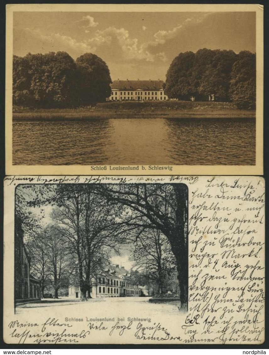 DEUTSCHLAND ETC. Schloss LOUISENLUND An Der Schlei, 6 Verschiedene Ansichtskarten Aus Den Jahren 1899-1932 - Otros & Sin Clasificación