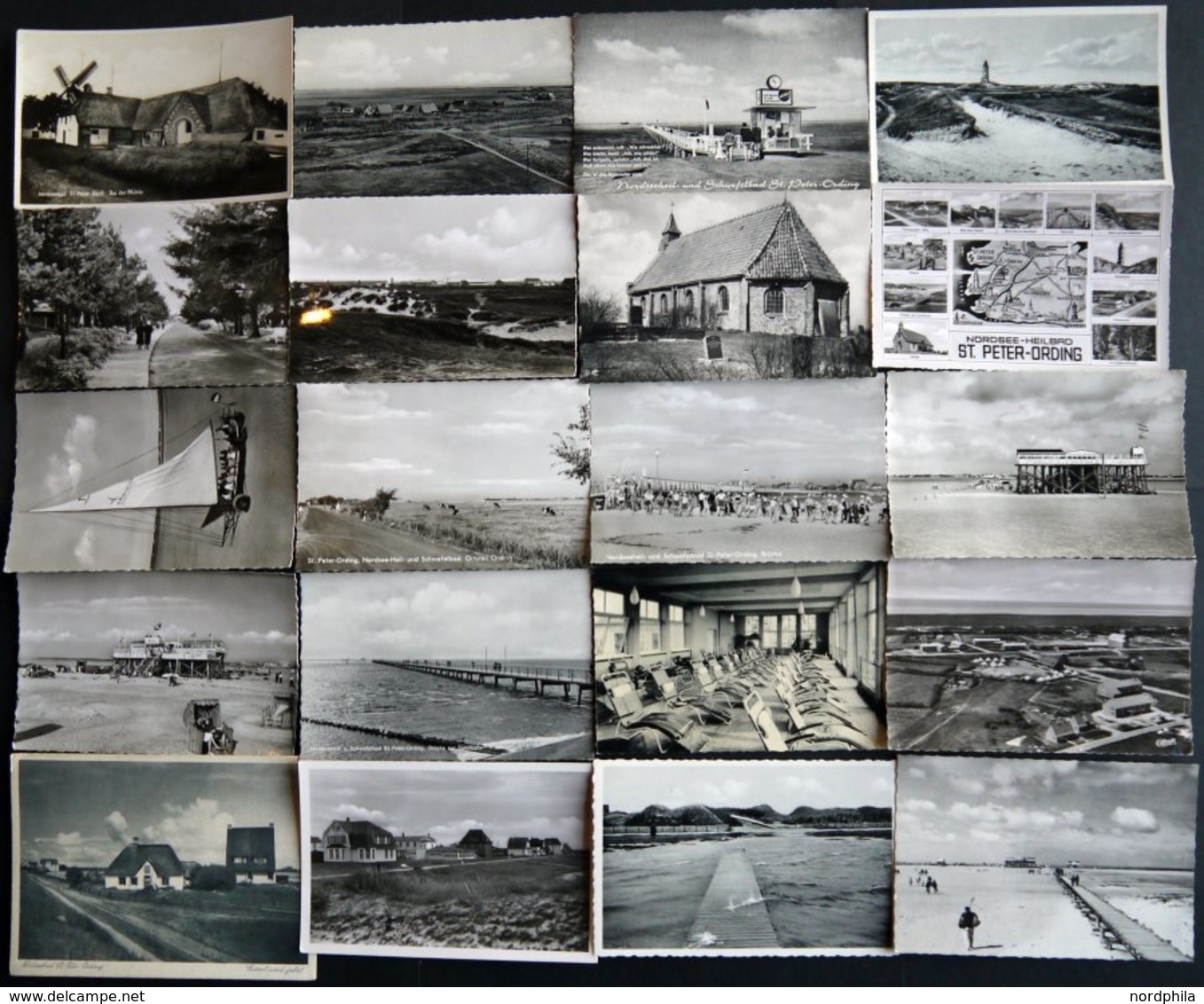 DEUTSCHLAND ETC. ST. PETER-ORDING, 65 Fast Nur Verschiedene Ansichtskarten Aus Den Jahren 1950-60 - Autres & Non Classés