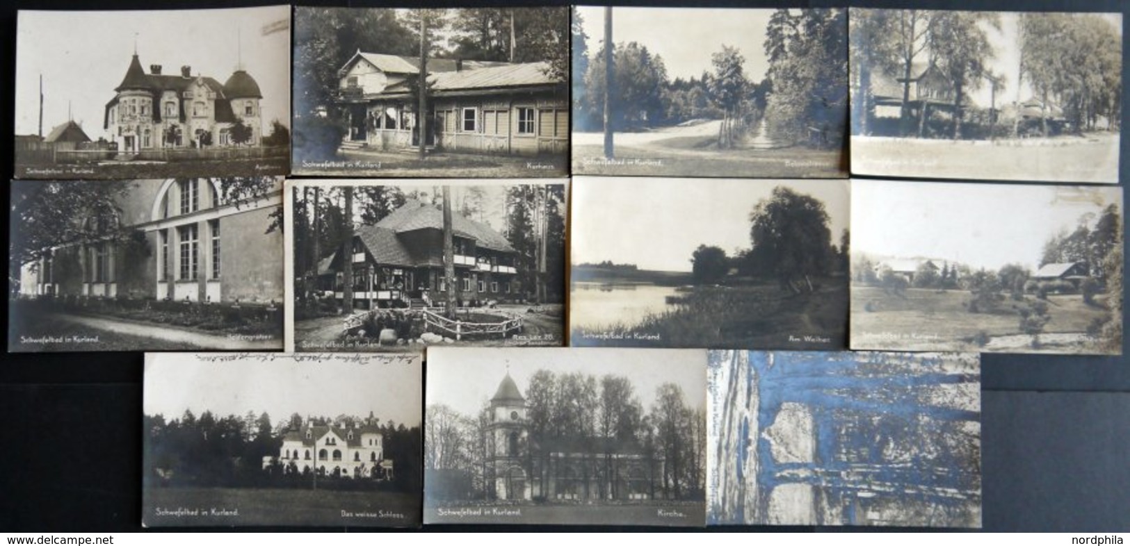 ALTE POSTKARTEN - LETTLAN SCHWEFELBAD In KURLAND, 11 Verschiedene Ansichtskarten, Alles Feldpostkarten Von 1916/18 - Latvia