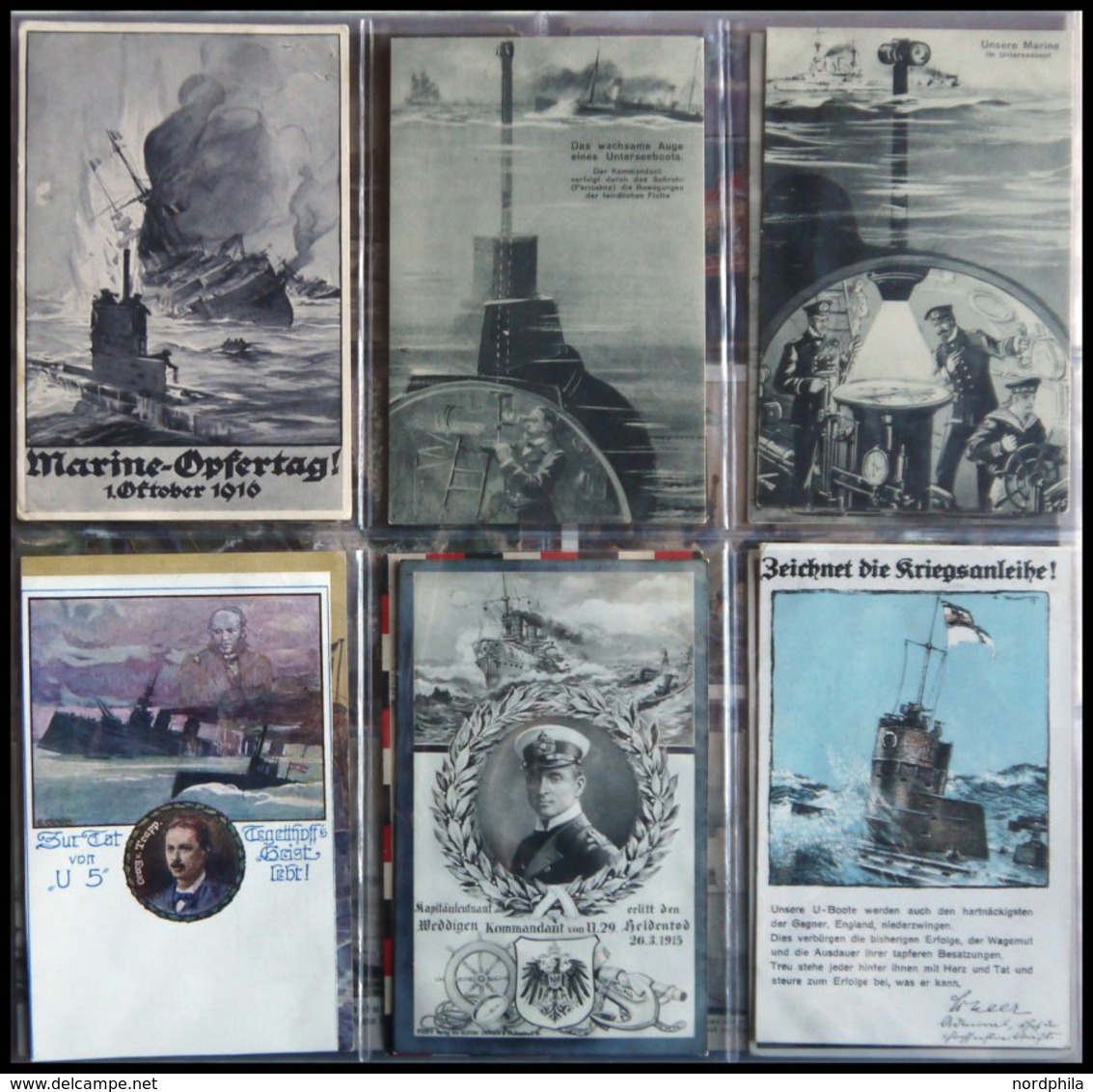 ALTE POSTKARTEN - SCHIFFE KAISERL. MARINE BIS 1918 U-Boote: Sammlung Von 96 Verschiedenen Ansichtskarten Mit U-Boot-Moti - Guerre